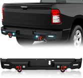 Rear Steel Bumpers for Ram 1500 Compatible with 2019-2025 Dodge Ram 1500 (Excluding Ram 1500 Classic) | Yzona